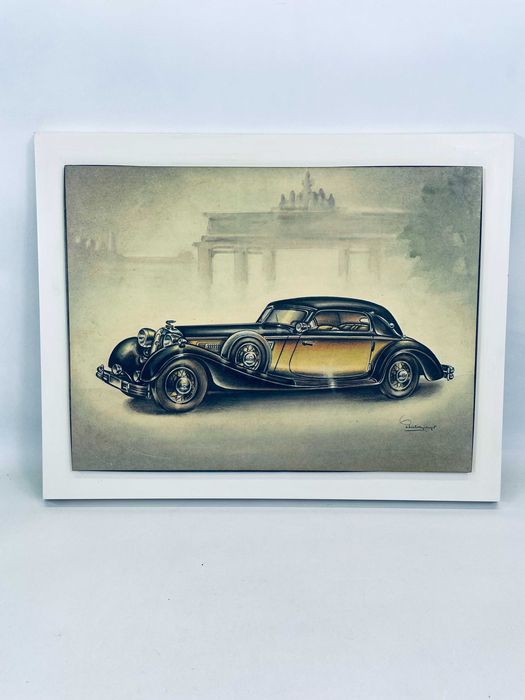 Plakat na ramce drewnianej samochodu HORCH