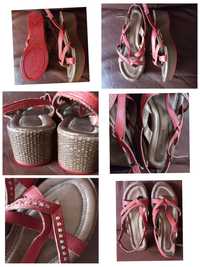 Fiore Leather brazylijskie skórzane sandałki 37