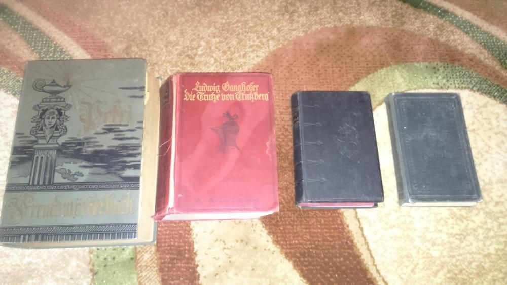 Stare książki Niemieckie - komplet cztery sztuki