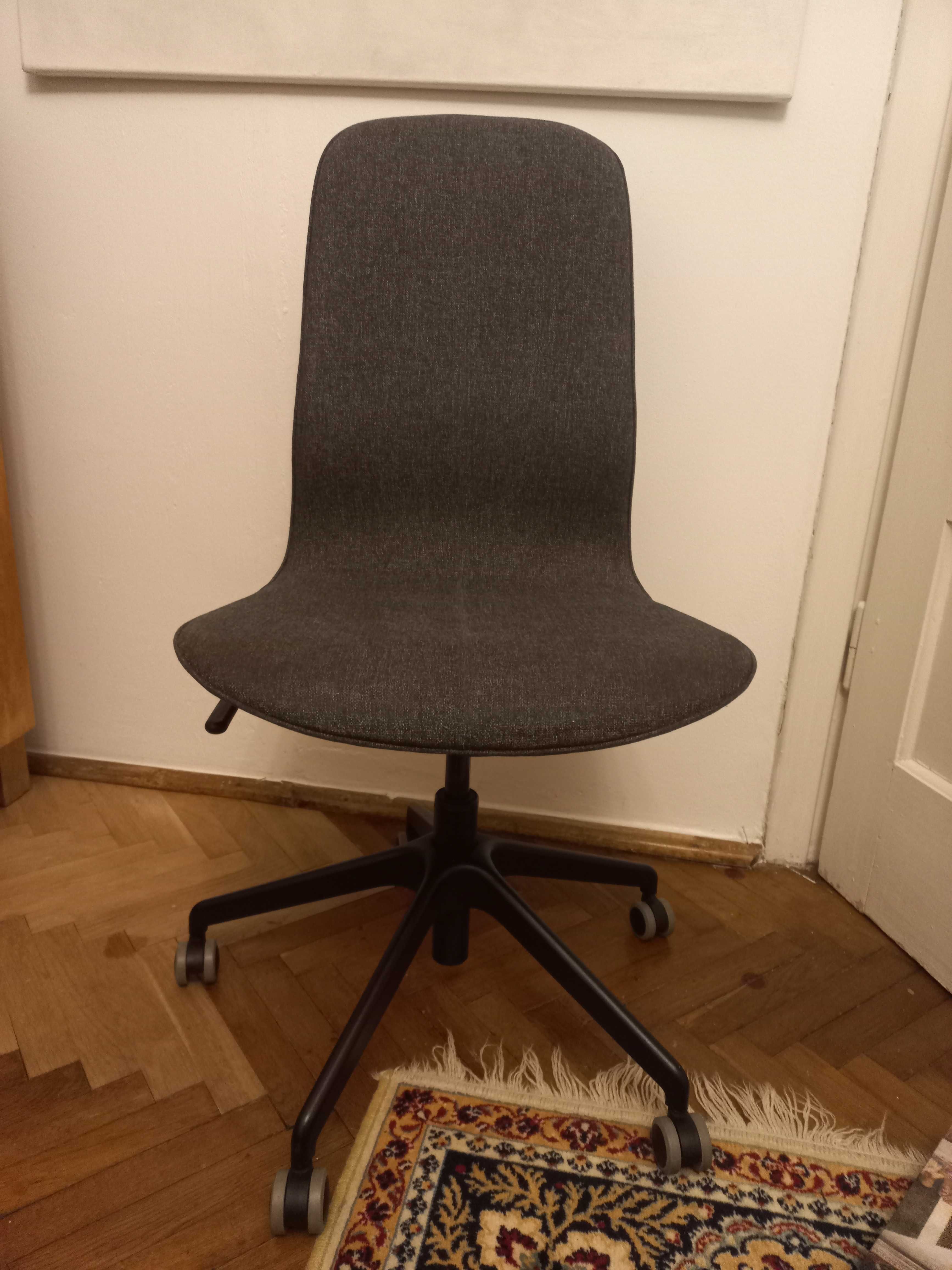 Krzesło biurowe LANGFJALL IKEA szare