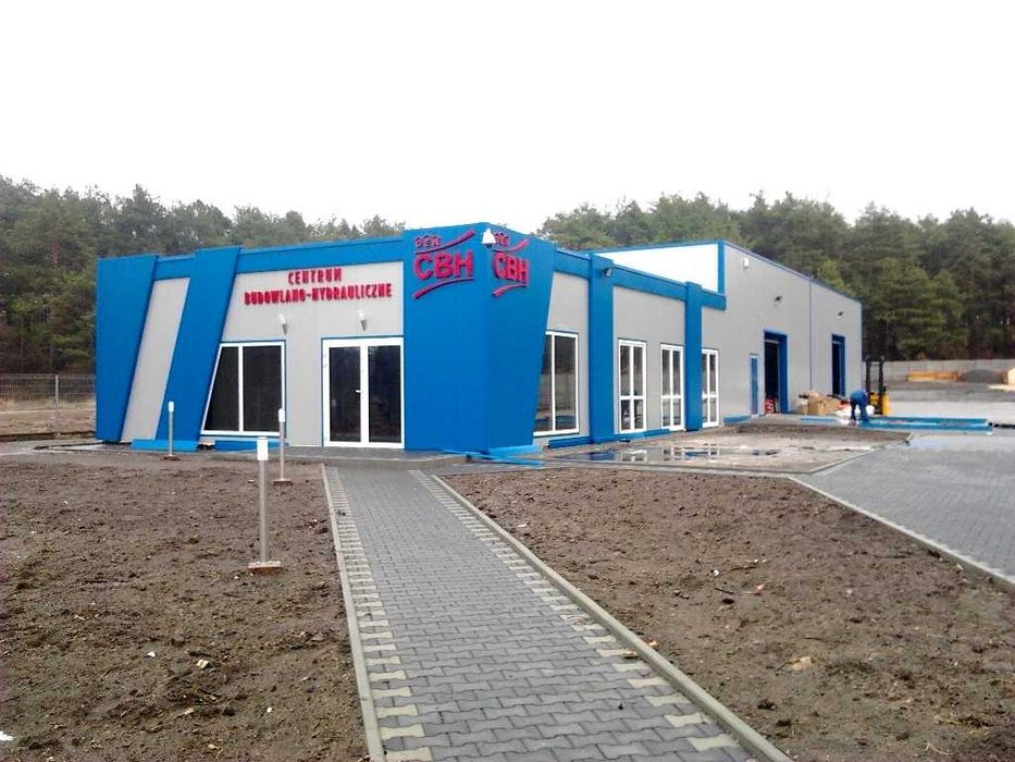 Budynek z płyty warstwowej 10x27m biuro + magazyn