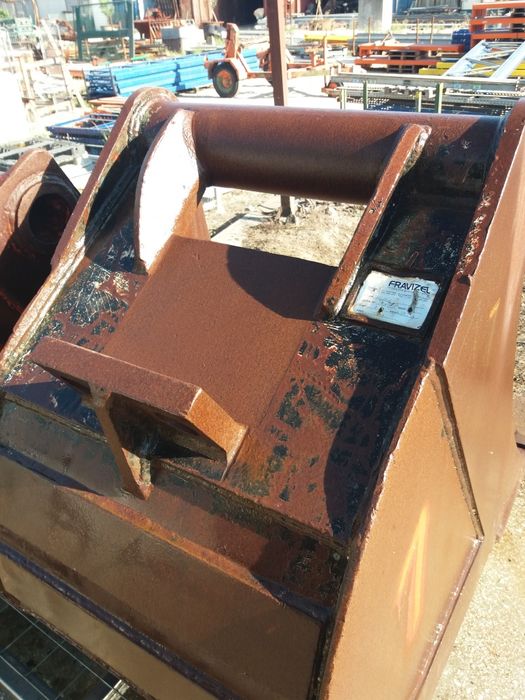 Balde de giratória, pinça grua