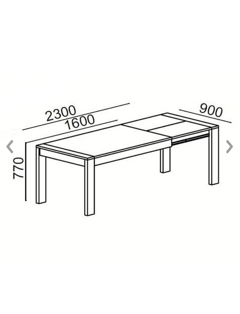 Mesa extensível MADRID (160-230 cm)