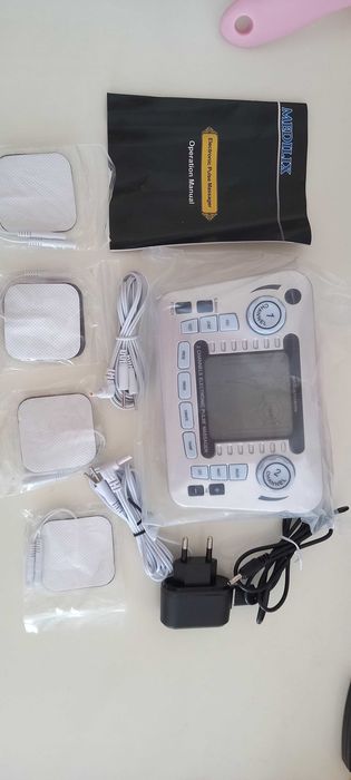 Двухканальный миостимулятор всего тела, цифровой импульсный массажер