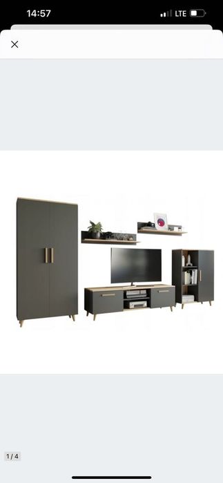 Zestaw mebli styl Skandynawski meblościanka