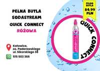 Butla Soda Stream różowa QUICK CONNECT Katowice PEŁNA SodaStream