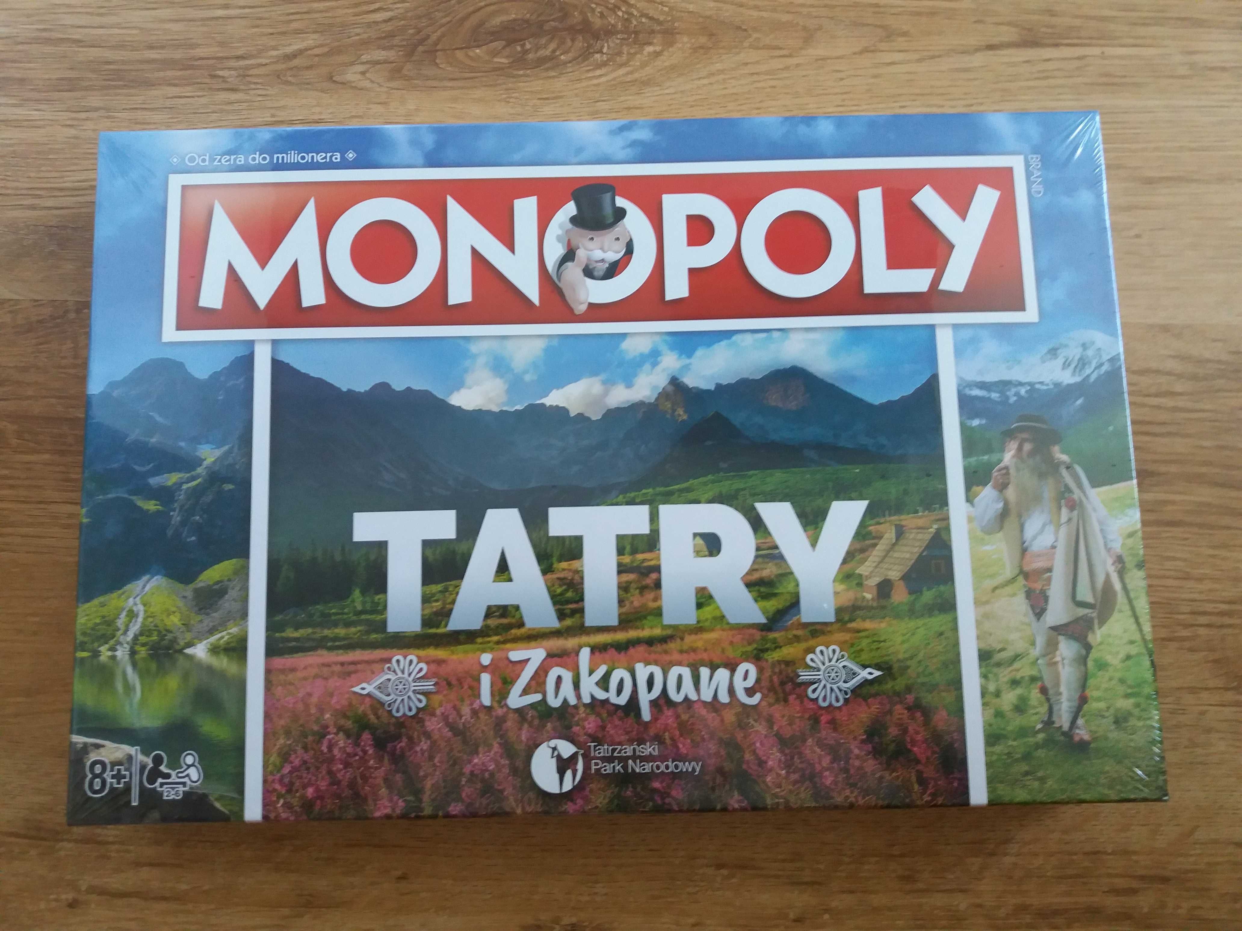 Oryginalna Gra MONOPOLY TATRY I ZAKOPANE (Nowa w foli) idealny prezent