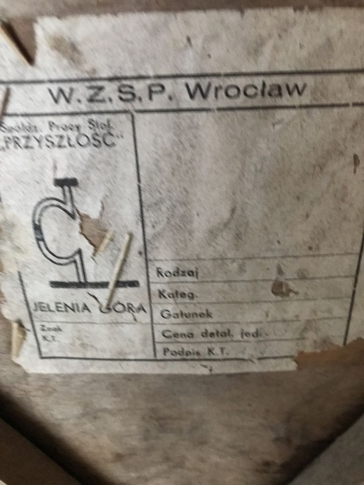 Krzeslo drewniane Spoldz. Pracy Sloł. Przyszlosc