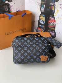 Чоловіча сумка барсетка Louis Vuitton 3in1