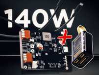 140 Вт DIY PD3.1 + Power bank на 3x18650; модуль IP2366