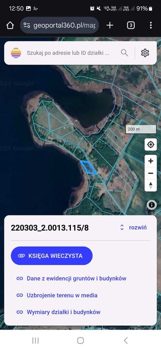 Ostatnia z działek nad jeziorem krępsko