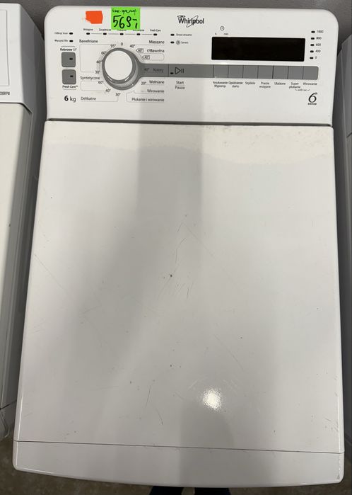 WYPRZEDAŻ! 6 miesięcy gwarancji/używana pralka Whirlpool 6kg