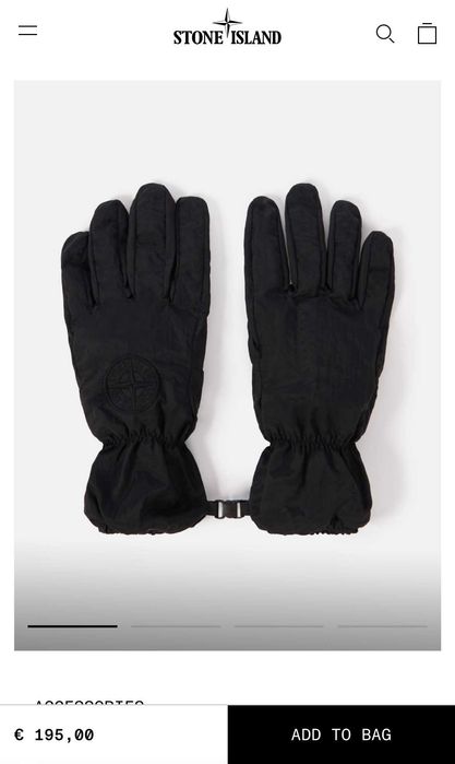 рукавиці stone island nylon metal gloves
