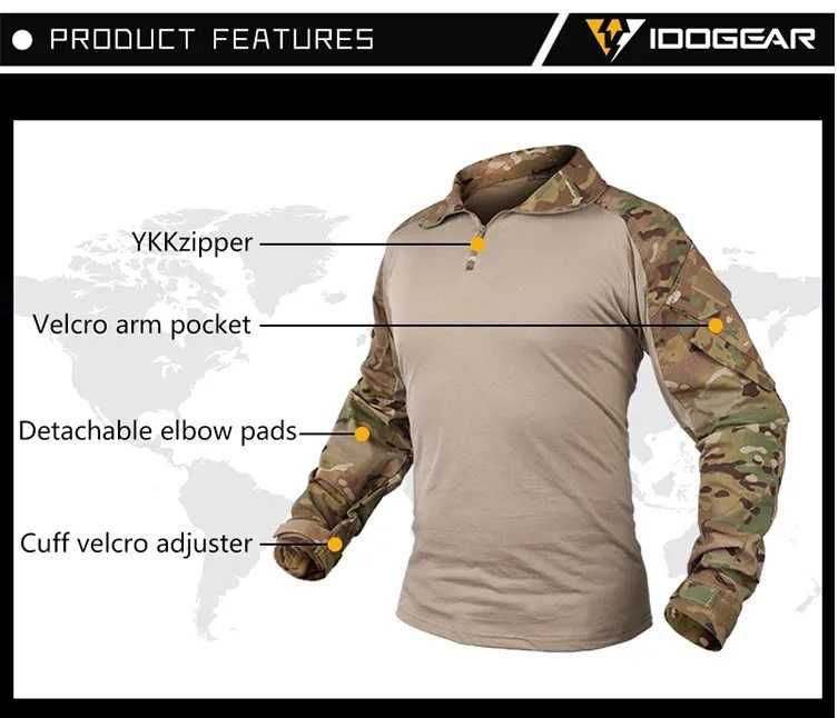 Ubacs Idogear G3 multicam combat shirt (убакс, бойова сорочка)