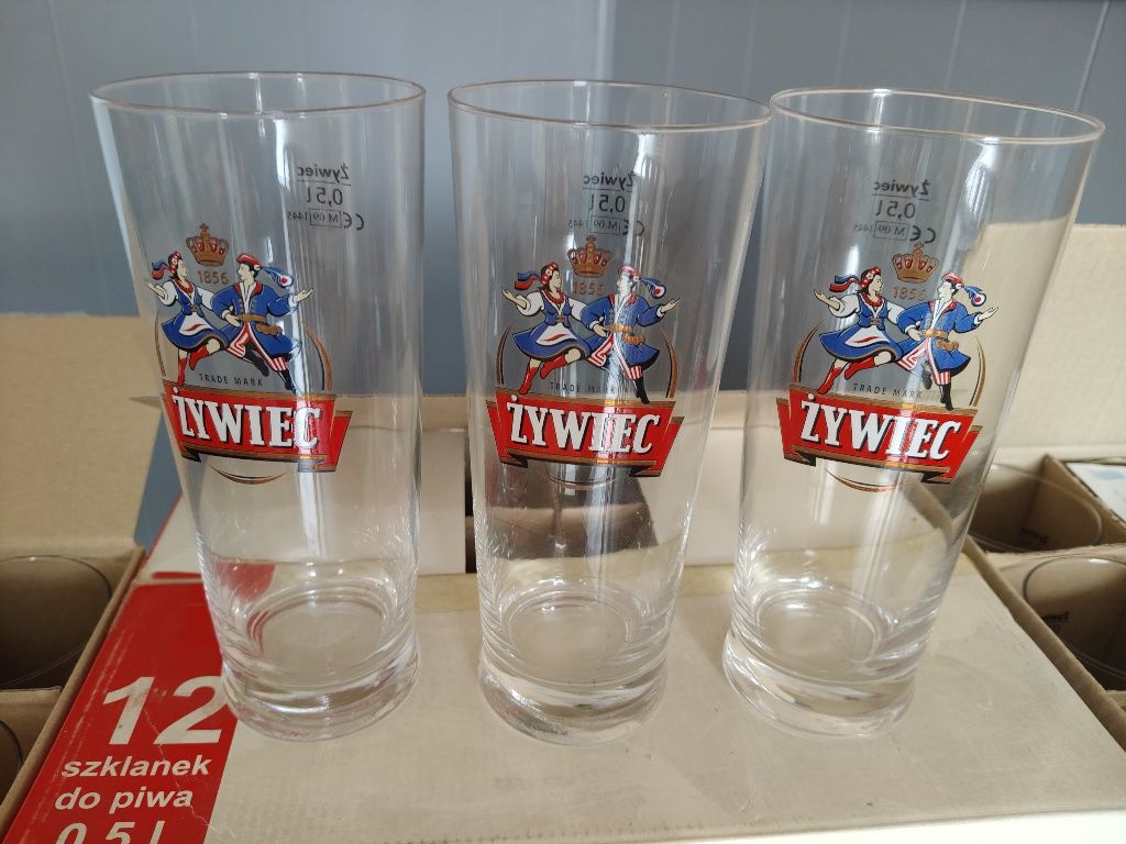 12 szt.szklanek do piwa ŻYWIEC