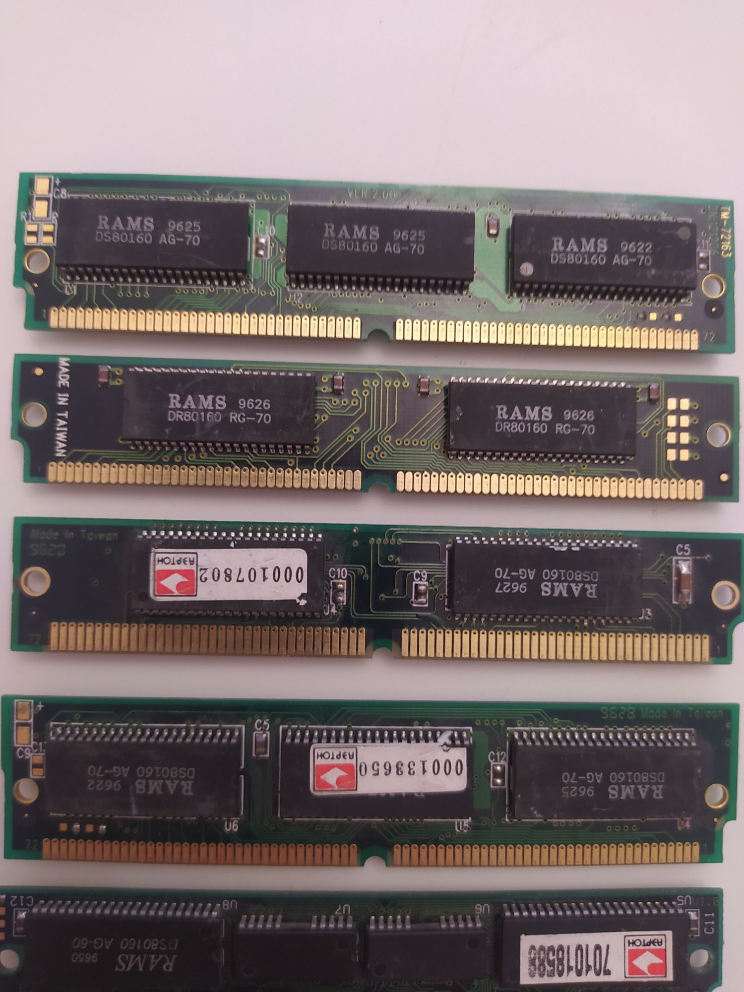Стара ретро память ОЗУ RAM simm dimm