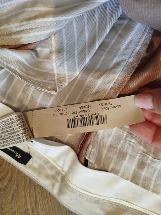 Massimo Dutti spodnie len 36