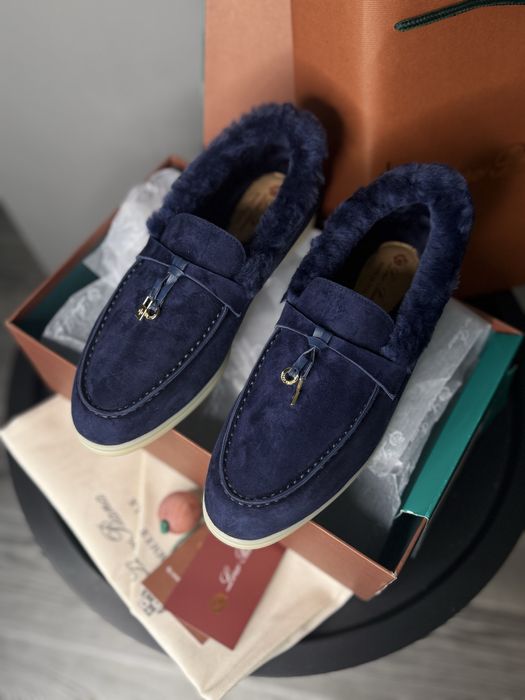 Лоферы зимние лоро пиана высокие женские лорики loro piana