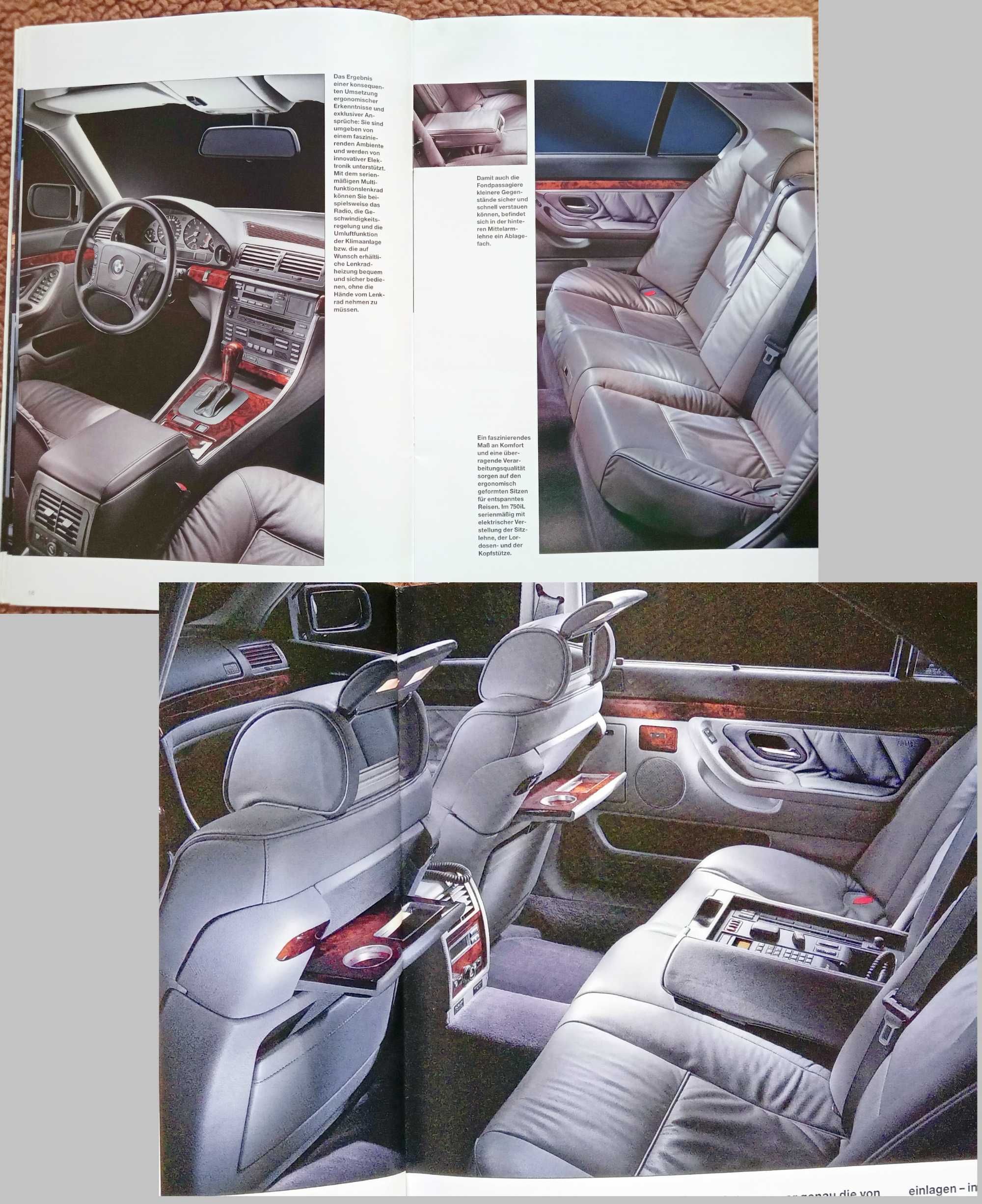 BMW 7 E38 1997 obszerny prospekt - 54 str., stan BDB- * RABATY 10% !!!