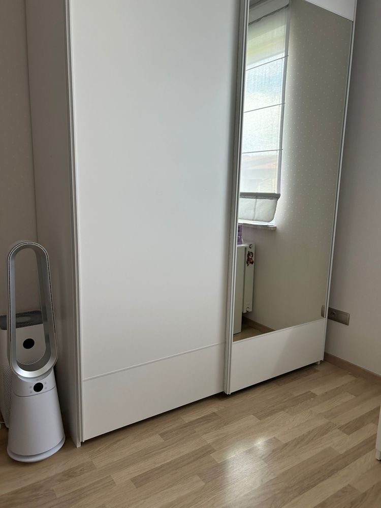 Szafa Max przesuwna z lustrem, Meblik,biała 1700x2500