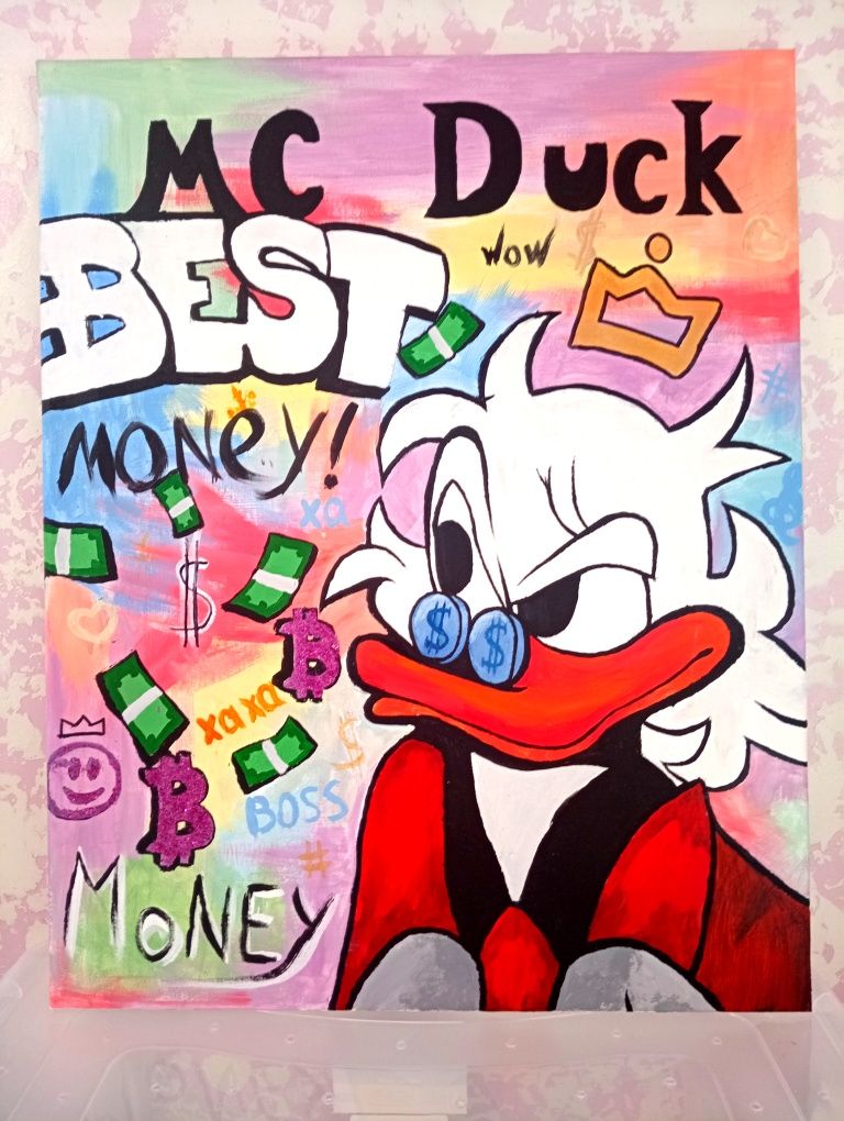 Картина на холсте Скрудж МакДак McDuck 30*40