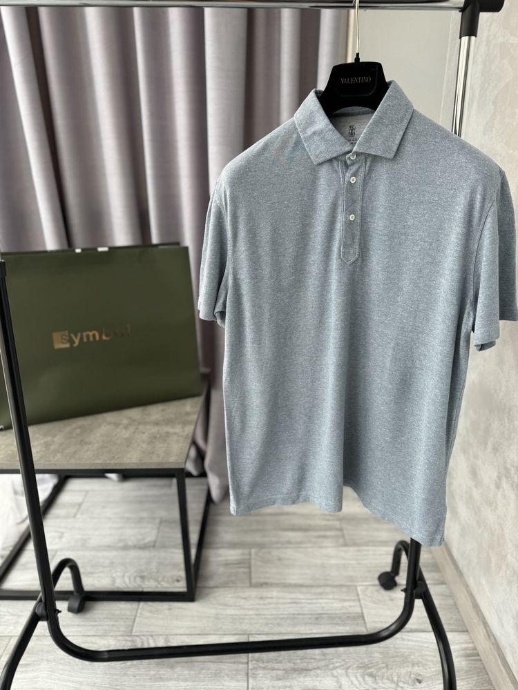Льняное поло Brunello Cucinelli ОРИГИНАЛ