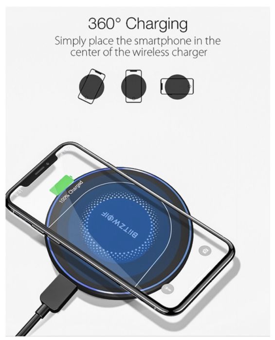 Бездротовий зарядний пристрій BlitzWolf BW-FWC7   15 Ват