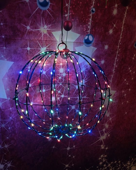 Kula świetlana LED – wielokolorowa 30 cm