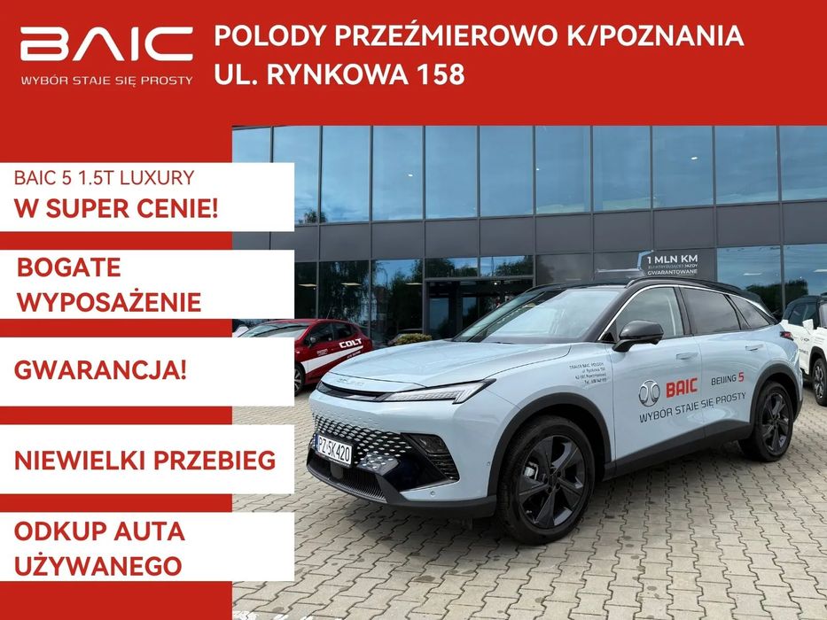 BAIC 5 1.5 177KM | kamera 360 | czujniki przód/tył | okno dachowe | Auto demo