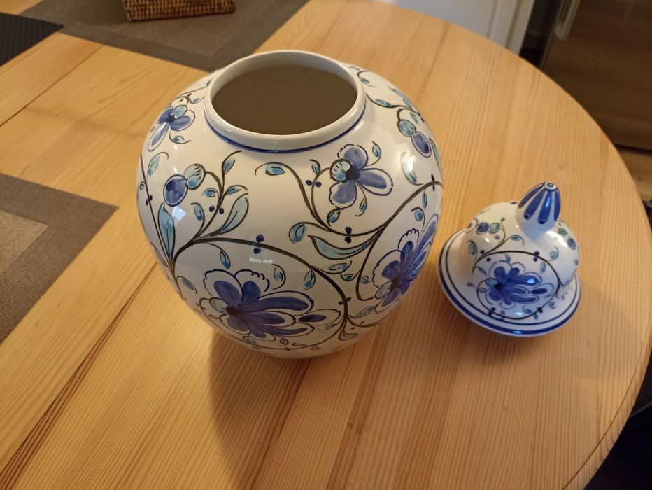 Pote alto Faiança pintado à mão - 1997