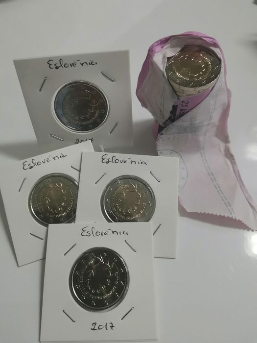Moeda UNC 2€, comemorativa Eslovénia 2017