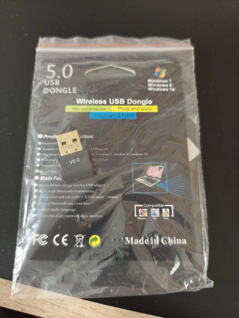 Adapter mini USB Bluetooth - nowy