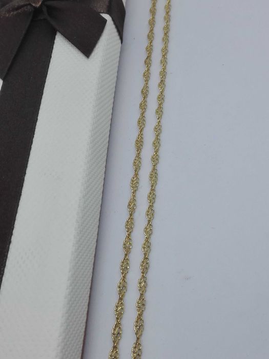 Złoty łańcuszek wzór singapur złoto 585 długość 60cm