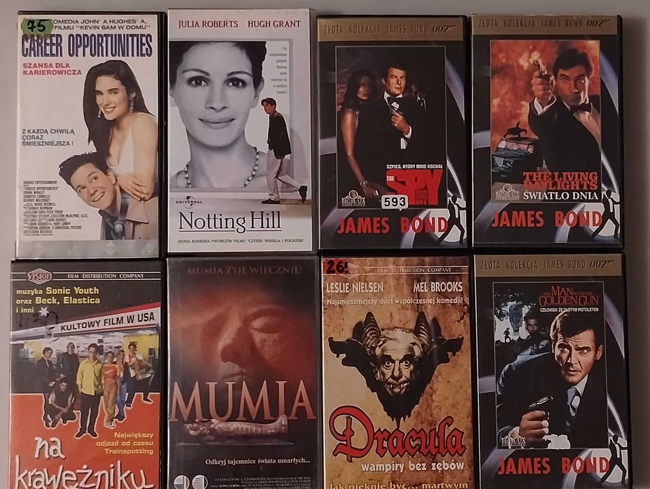 Filmy z dubbingiem na kasetach VHS
