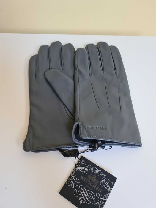 Wittchen Rękawiczki Szare, Skóra Owcza 100%