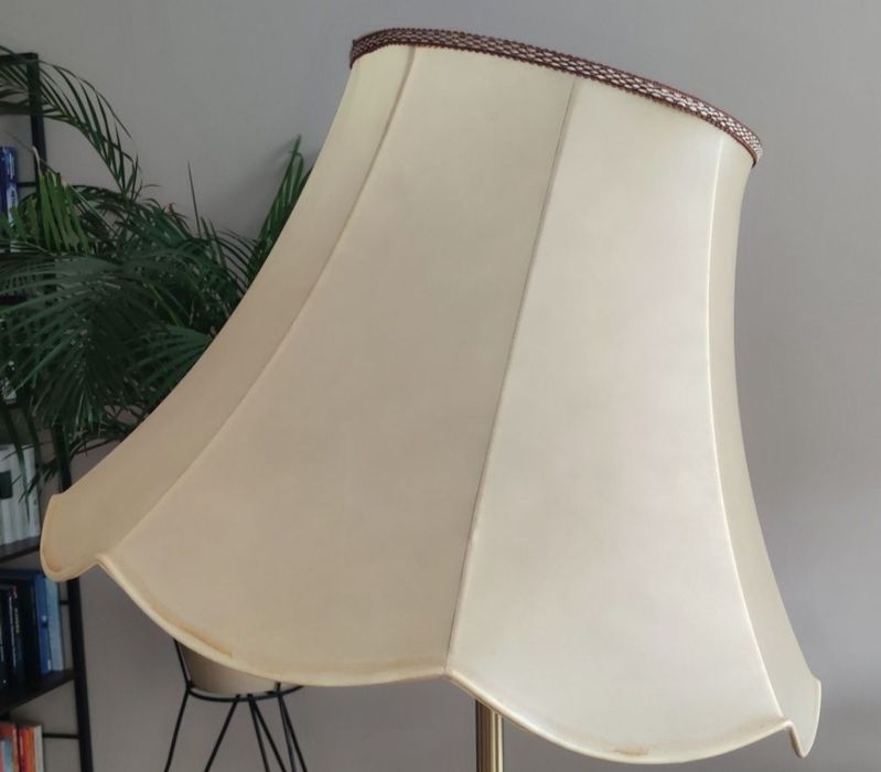 Abazur duży gładka tkanina PRL