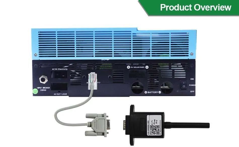 Wi-Fi * NOVO * Controlador/Inversor Solar Híbrido * 3.5kW 24V * 110A *