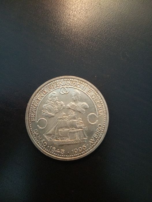 1000 escudos - D Fernando II - Glória	- Portugal - 1996 - KM:696 Prata