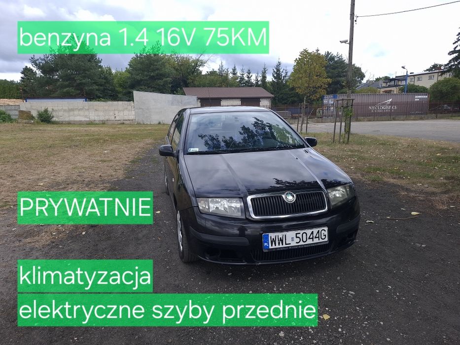 Skoda Fabia I, 1.4 16V 75KM, 2007 r., klima, DŁUGIE OPŁATY, prywatnie