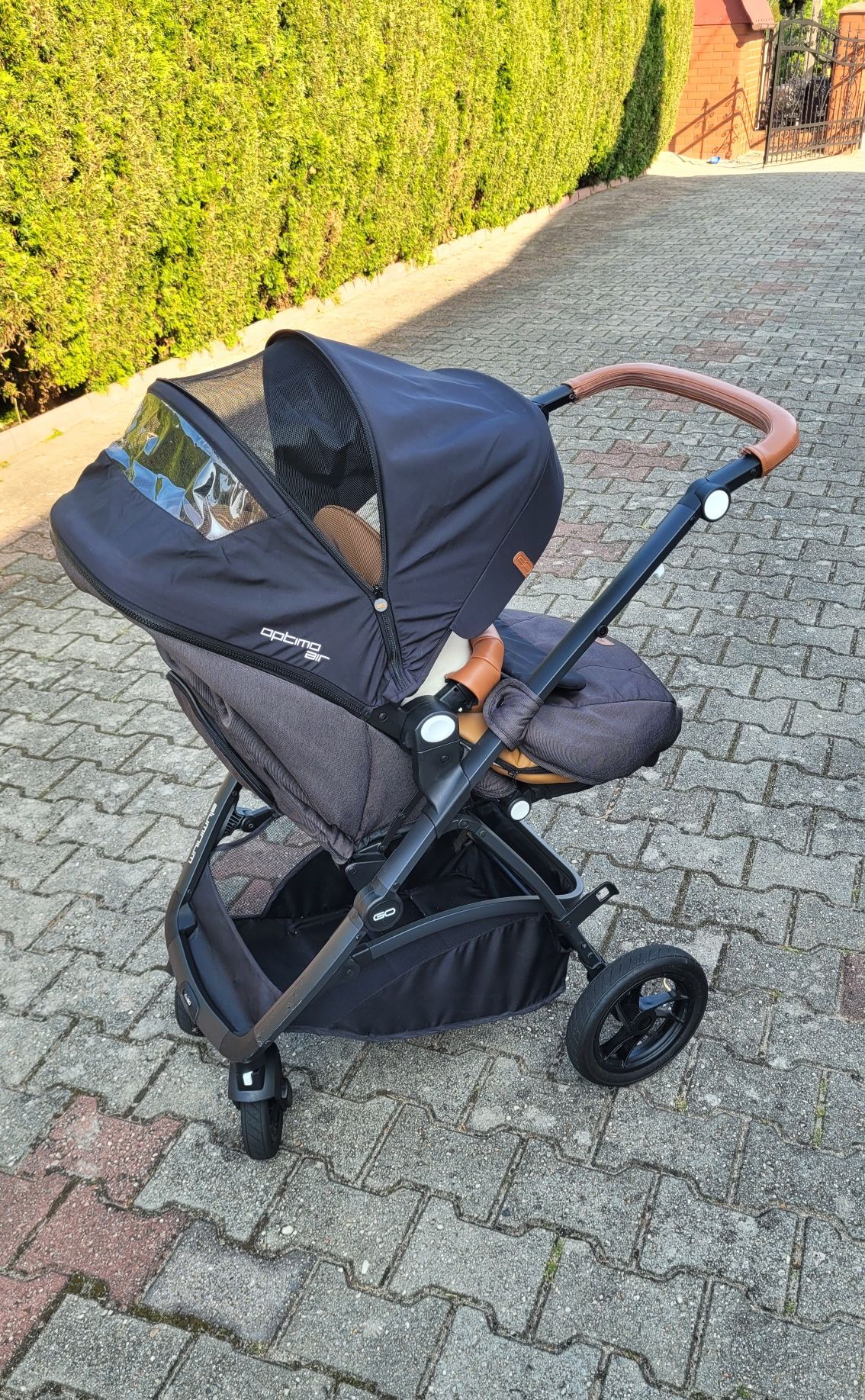 Wózek dziecięcy spacerówka + nosidełko EasyGo Optimo