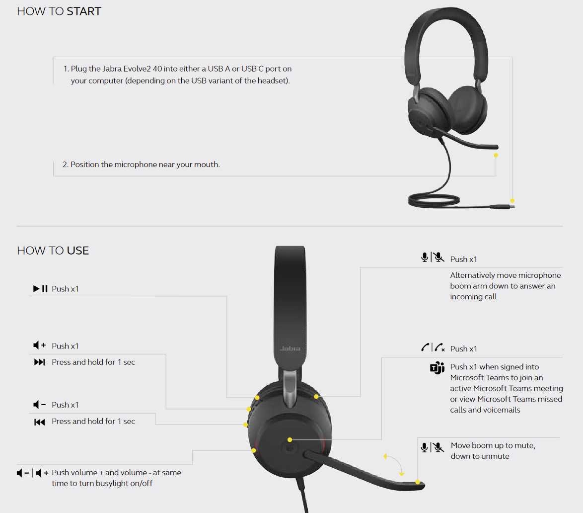 Навушники Jabra Evolve2 40 USB-C MS Stereo (24089-999-899)