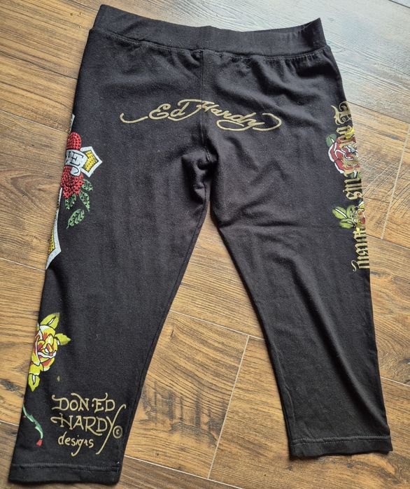 Legginsy 3/4 ed hardy M idealne