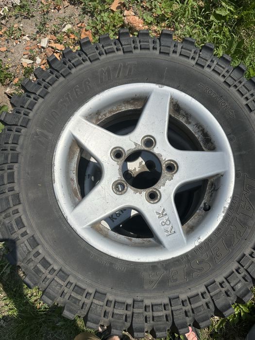 Титанові диски Нива / Болотна гума 15”