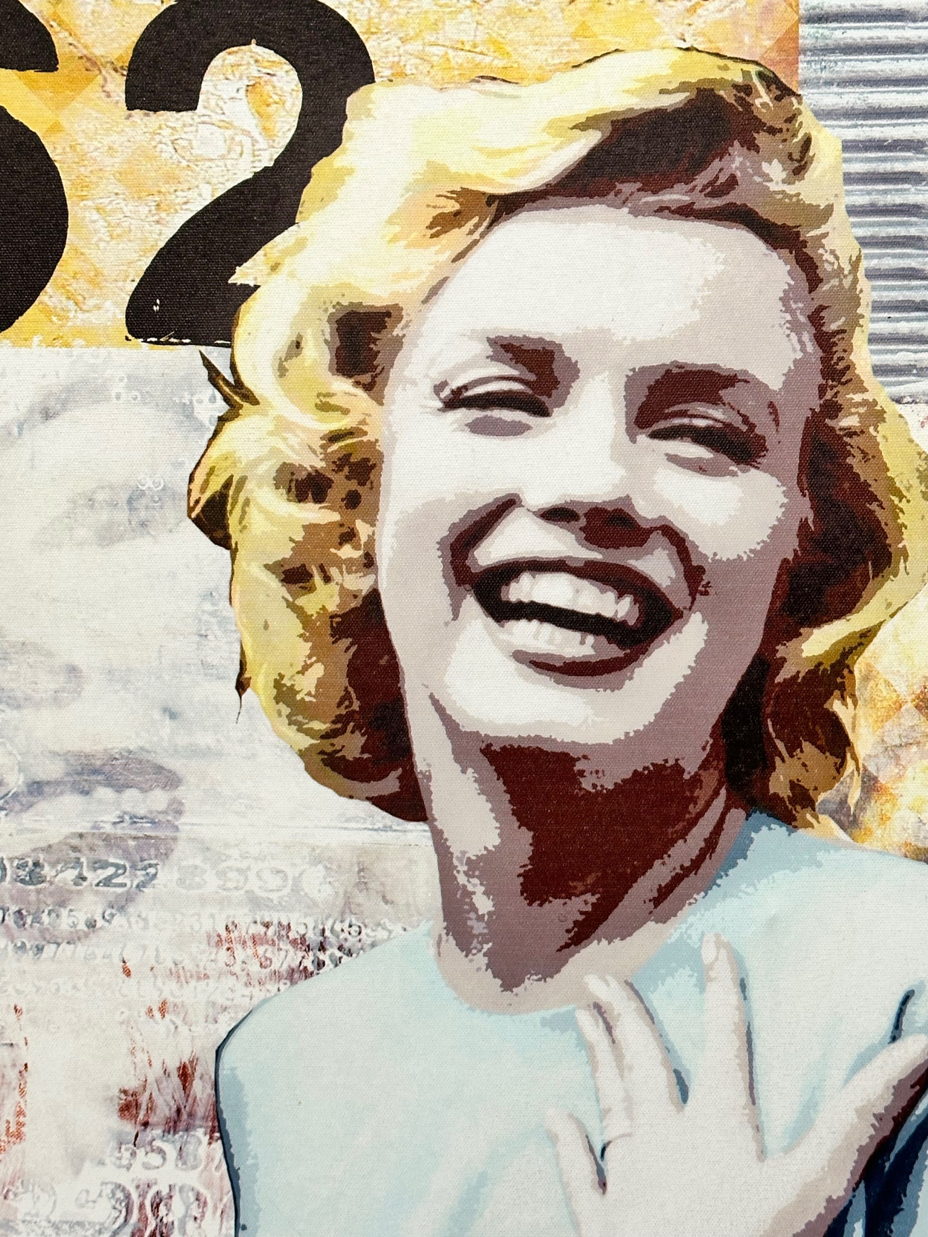 obraz Marilyn Monroe retro ma płótnie