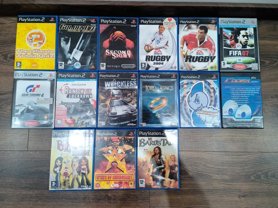 Zestaw 15 Retro Gier na PS2