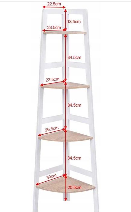 Półka szafka narożna pokojowa regał