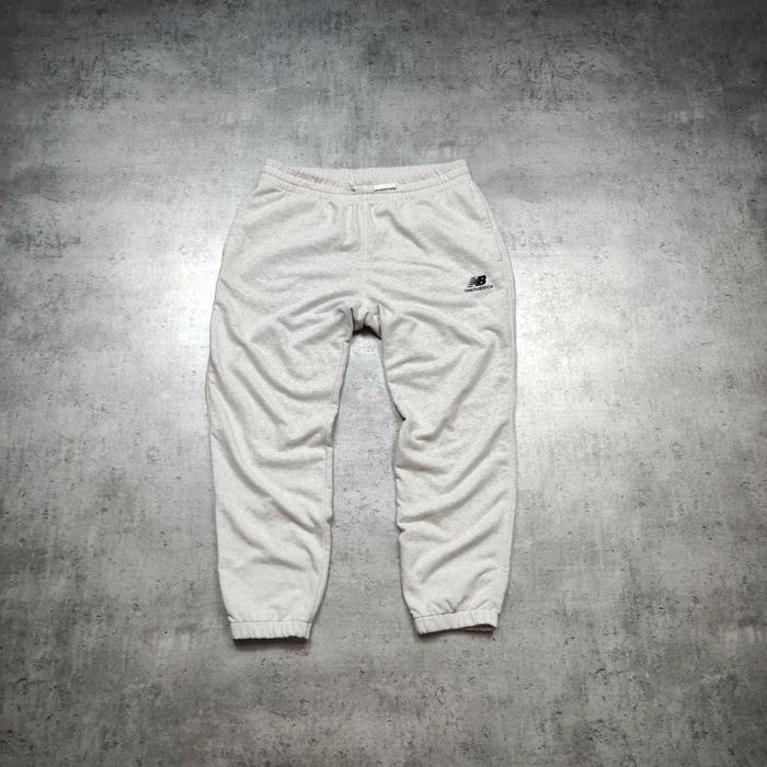 MĘSKIE Dresy sportowe Bawełna Joggery Spodnie Szare NB New Balance