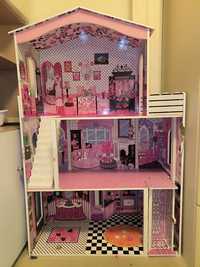 Duży domek dla lalek Barbie, 3 piętra, winda...