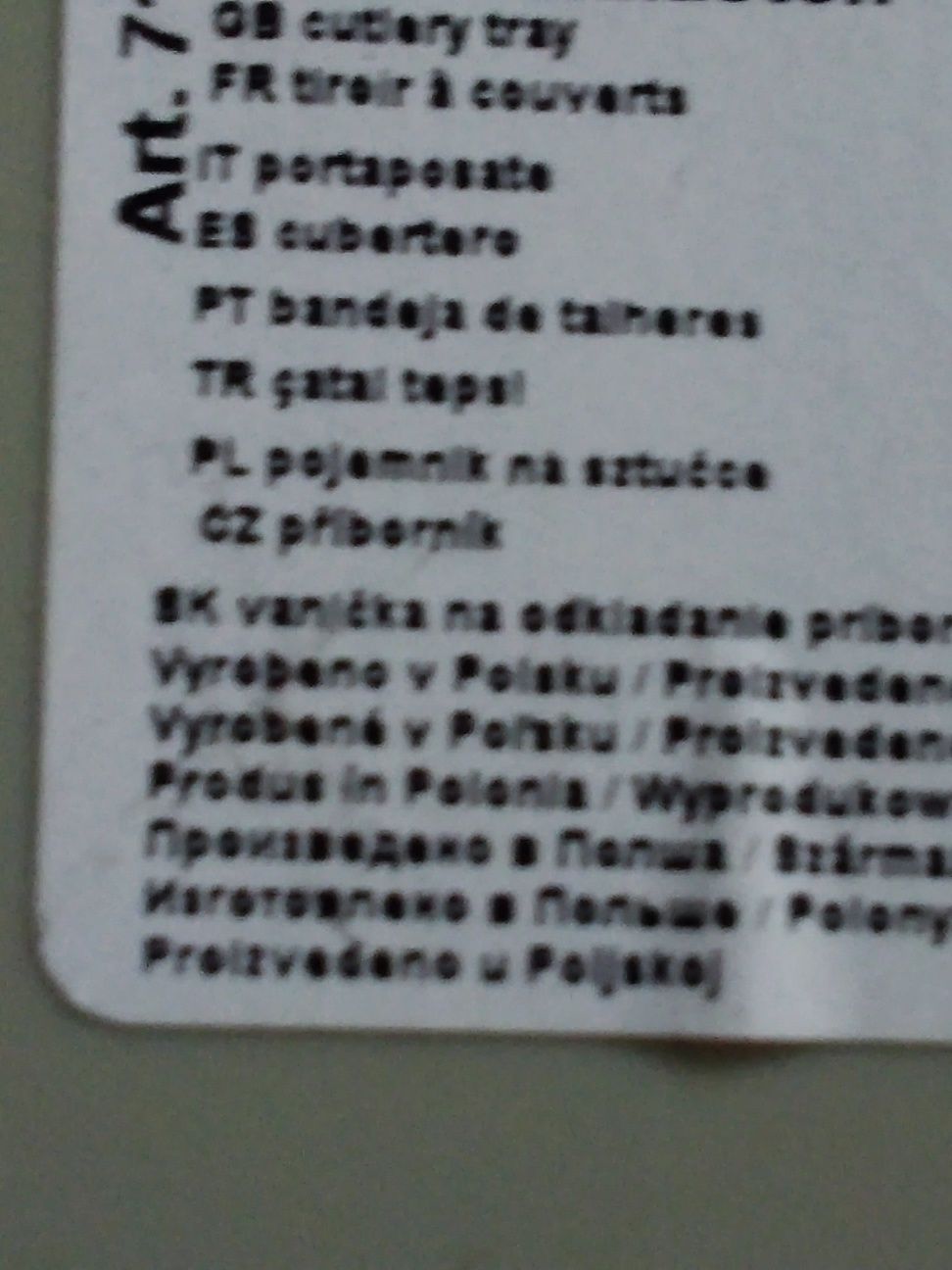 Na sztućce              .