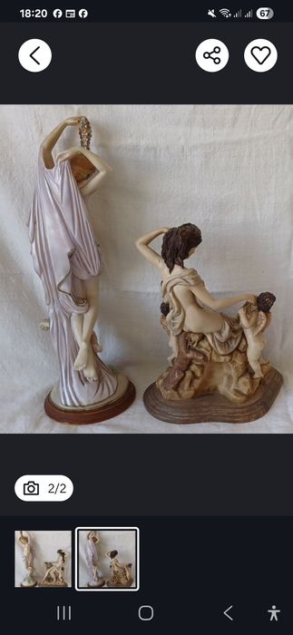 Esculturas antigas Altura máxima 48cm